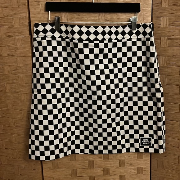 Karl Lagerfeld Paris Checkered Straight Skirt - Large. Perfect NWT condition. - Picture 8 of 10